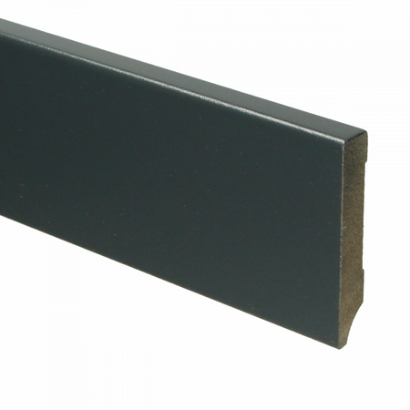 MDF Moderne plint 70x12 voorgelakt RAL7016 - lengte 240cm