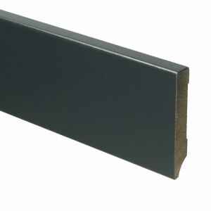 MDF Moderne plint 70x12 voorgelakt RAL7016 - lengte 240cm