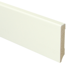 MDF Moderne plint 70x12 voorgelakt RAL9010 - lengte 240cm (Bundel 10 stuks)