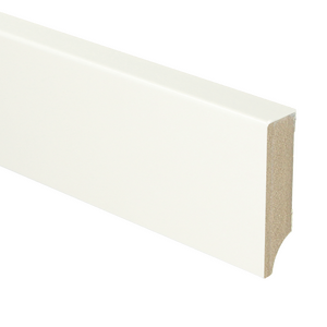 MDF Moderne plint 70x18 voorgelakt RAL9016 - lengte 240cm