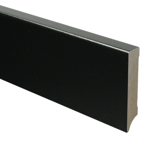 MDF Moderne plint 90x18 voorgelakt RAL9005 - lengte 240cm