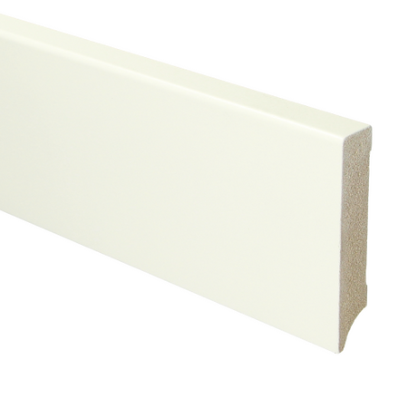 MDF Moderne plint 90x18 voorgelakt RAL9010 - lengte 240cm