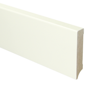 MDF Moderne plint 90x18 voorgelakt RAL9010 - lengte 240cm
