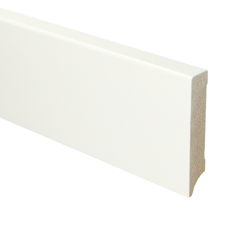 MDF Moderne plint 90x18 voorgelakt RAL9016 - lengte 240cm