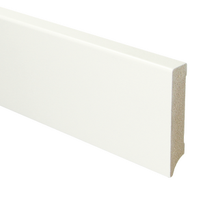 MDF Moderne plint 90x18 voorgelakt RAL9016 - lengte 240cm
