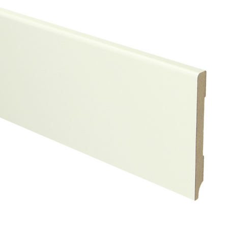 MDF Moderne plint 90x9 voorgelakt RAL9010 - lengte 240cm