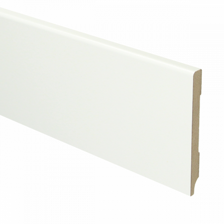 MDF Moderne plint 90x9 voorgelakt RAL9016 - lengte 240cm