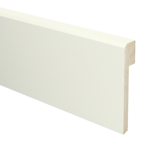 MDF Renovatieplint klassiek 120x22 voorgelakt RAL9010 - lengte240cm