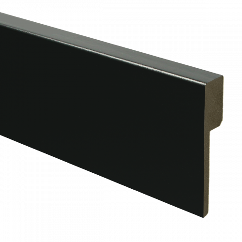MDF Renovatieplint modern 90x18 voorgelakt RAL9005 - lengte 240cm