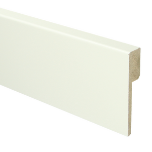 MDF Renovatieplint modern 90x18 voorgelakt RAL9010 - lengte 240cm