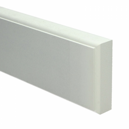 MDF Retro neut wit gegrond 100x30mm - lengte 50cm - afbeelding 1