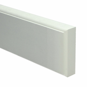 MDF Retro neut wit gegrond 100x30mm - lengte 50cm - afbeelding 1