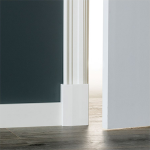 MDF Romantische architraaf 90x16 wit voogelakt RAL9010 - lengte 244cm - afbeelding 3