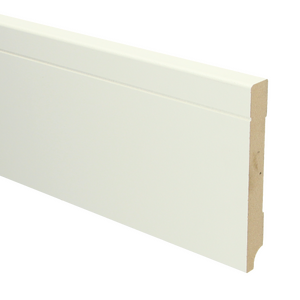 MDF Tijdloze plint 120x15 wit voorgelakt RAL9010 - lengte 240cm