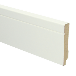 MDF Tijdloze plint 90x15 voorgelakt RAL9010 - lengte 240cm