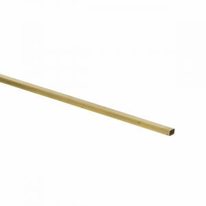 Messing bies ongepolijst 2,5 x 4 mm  - 300cm (per stuk) - afbeelding 1