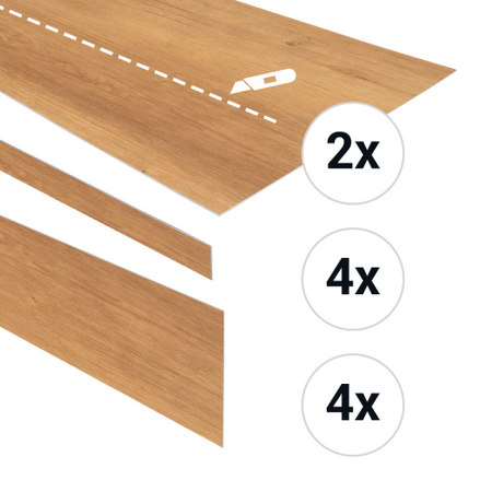 Otium at Home - PVC traptreden set voor 4 treden Jade (PVC) - afbeelding 1