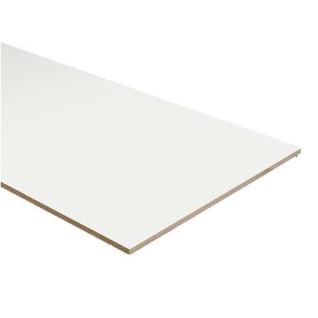 PPC - Dubbel Stootbord folie - kleur RAL9003 / RAL9016 - 115 cm x 40 cm - afbeelding 1