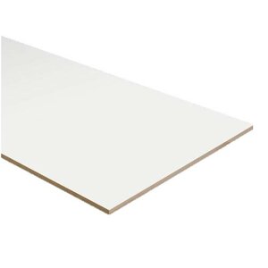 PPC - Dubbel Stootbord folie - kleur RAL9003 / RAL9016 - 92 cm x 40 cm - afbeelding 1