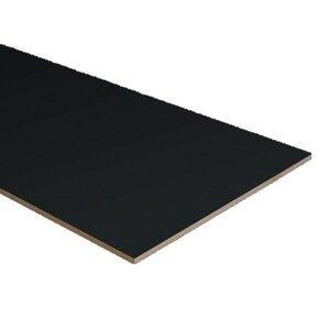 PPC - Dubbel Stootbord folie - kleur RAL9005 / RAL7042 - 115 cm x 40 cm - afbeelding 1