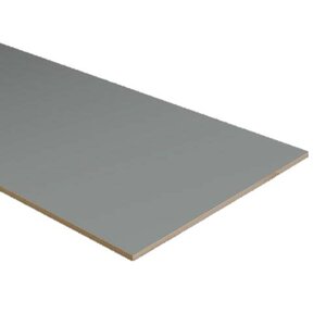 PPC - Dubbel Stootbord folie - kleur RAL9005 / RAL7042 - 115 cm x 40 cm - afbeelding 2