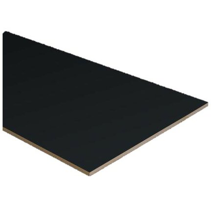 PPC - Dubbel Stootbord folie - kleur RAL9005 / RAL7042 - 160 cm x 40 cm - afbeelding 1