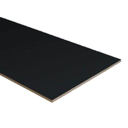 PPC - Dubbel Stootbord folie - kleur RAL9005 / RAL7042 - 92 cm x 40 cm - afbeelding 1