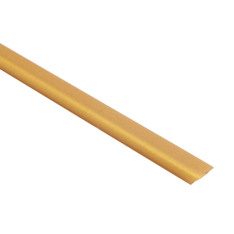 PVC Bies 2,3 x 10 mm x 100 cm - goud (per stuk)