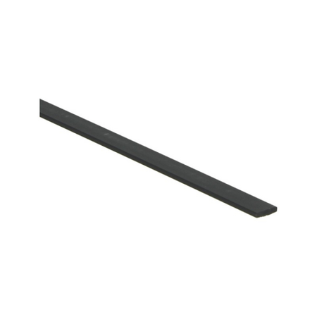PVC Bies 2,3 x 10 mm x 100 cm - Voegstrip zwart (50 stuks) - afbeelding 1