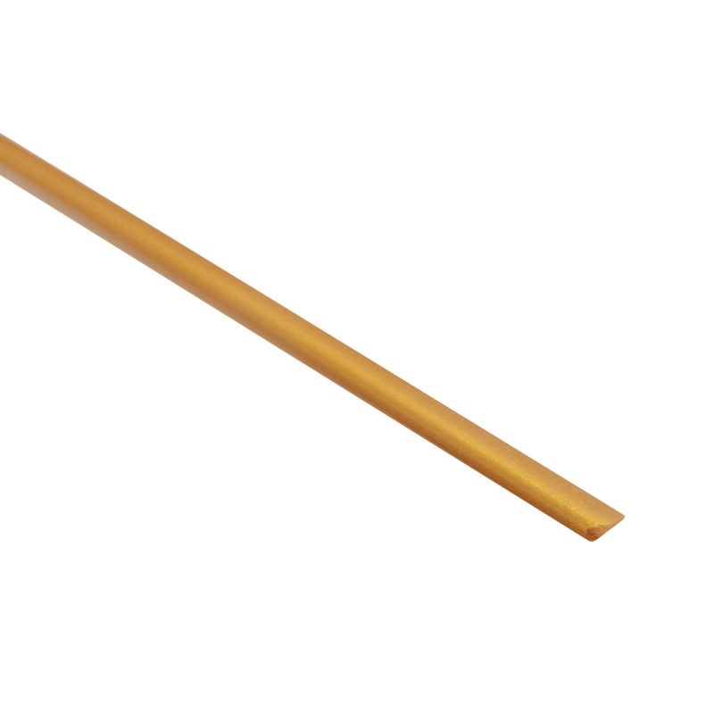 PVC Bies 2,3 x 3,5 mm x 100 cm goud - 100cm (per stuk)