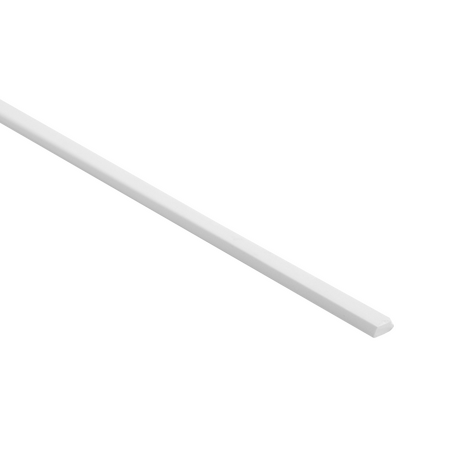 PVC Bies 2,3 x 3,5 mm x 100 cm - Voegstrip wit (per stuk)