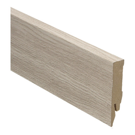Rechte folieplint 70x14 zachte eik wit getint - afbeelding 1