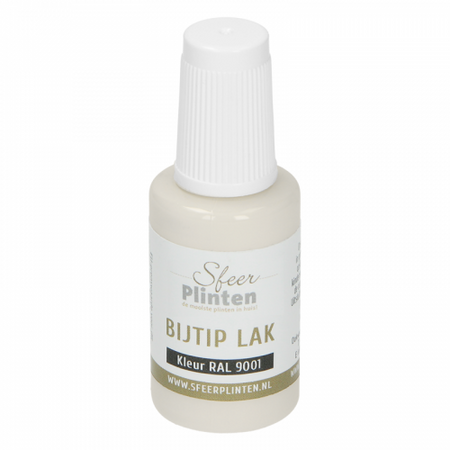 Sfeerplinten bij-tip-lak RAL9001 - 20ml - afbeelding 1