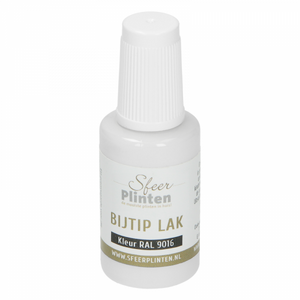 Sfeerplinten bij-tip-lak RAL9016 - 20ml - afbeelding 1