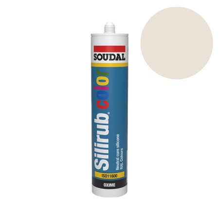 Soudal - Siliconenkit RAL9001 creme wit 300 ml - afbeelding 1