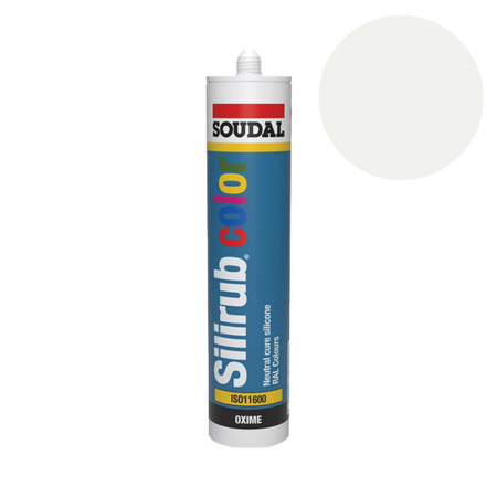 Soudal - Siliconenkit RAL9016 verkeerswit 300 ml - afbeelding 1