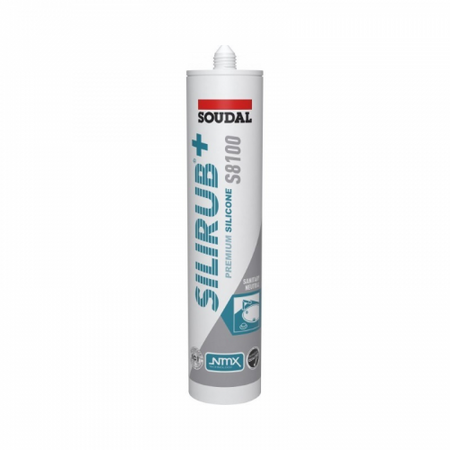 Soudal - Siliconenkit Transparant grijs/trijs - 300 ml