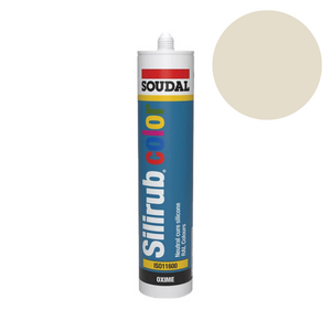 Soudal - Silirub Color Siliconenkit RAL 1013 - 300ml - afbeelding 1