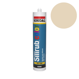 Soudal - Silirub Color Siliconenkit RAL 1015 - 300ml - afbeelding 1