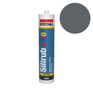 Soudal - Silirub Color Siliconenkit RAL 7011 - 300ml - afbeelding 1