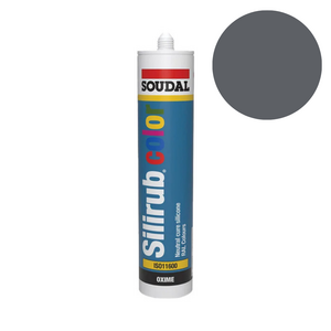 Soudal - Silirub Color Siliconenkit RAL 7015 - 300ml - afbeelding 1