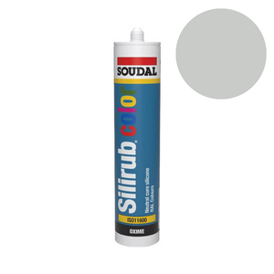 Soudal - Silirub Color Siliconenkit RAL 7035 - 300 ml - afbeelding 1