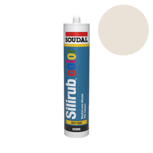 Soudal - Silirub Color Siliconenkit RAL 9001 - 300 ml - afbeelding 1