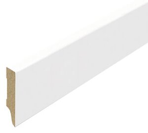 Stijlplint Blok Witfolie 15x70mm - lengte 240cm
