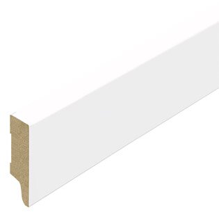 Stijlplint Blok Witfolie 18x58mm - lengte 240cm