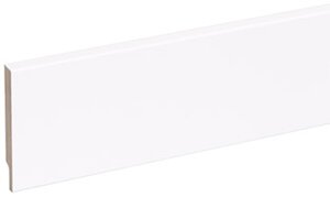 Stijlplint Wit Gelakt model Blok 15x70mm - lengte 244cm