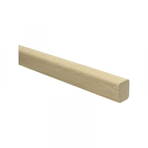 Trapleuning eiken onbehandeld plat 40x30 mm 350 cm