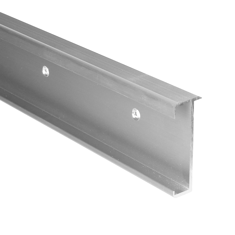 Trapprofiel 60 mm voor laminaat 7-9,5 mm zilver geborsteld 3mtr.