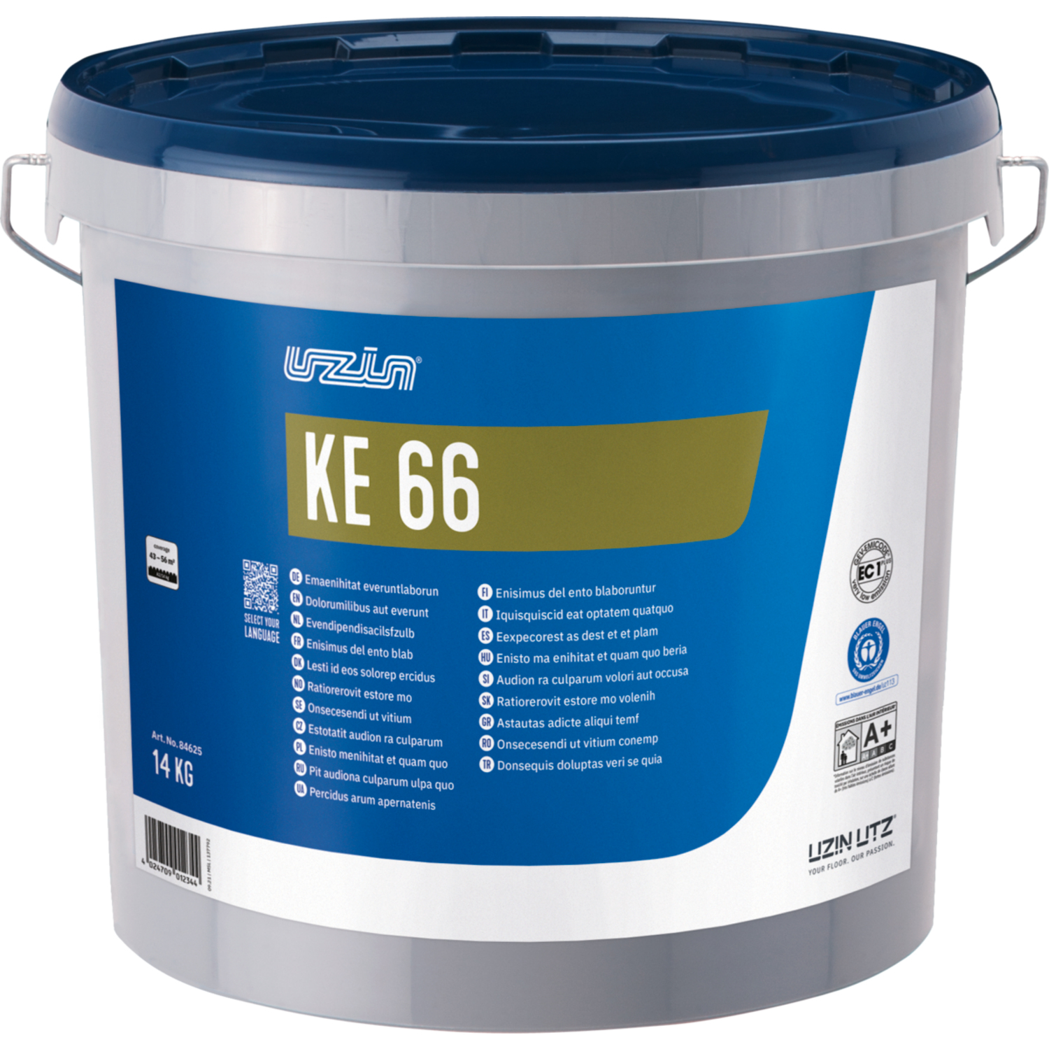 UZIN-KE 66 vezelhoudende dispersielijm 14 kg