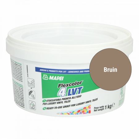 Voegpasta PVC vloeren 1kg bruin